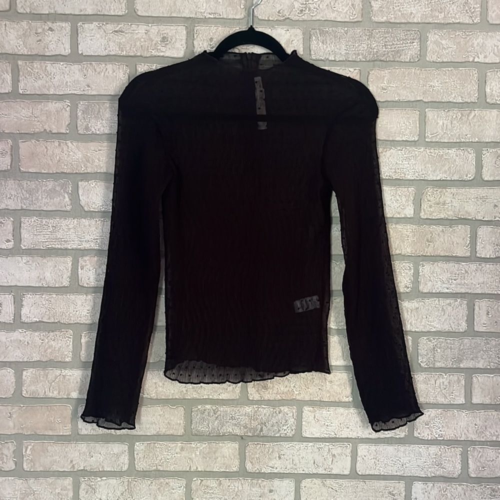 Anthropologie Bishop + Young Sheer Top- Size XS